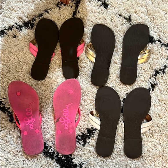 Lilly Pulitzer Pink and Gold Sandals with Bow Detail - Picture 7 of 7